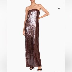 Staud Casey dress in bronze size 8